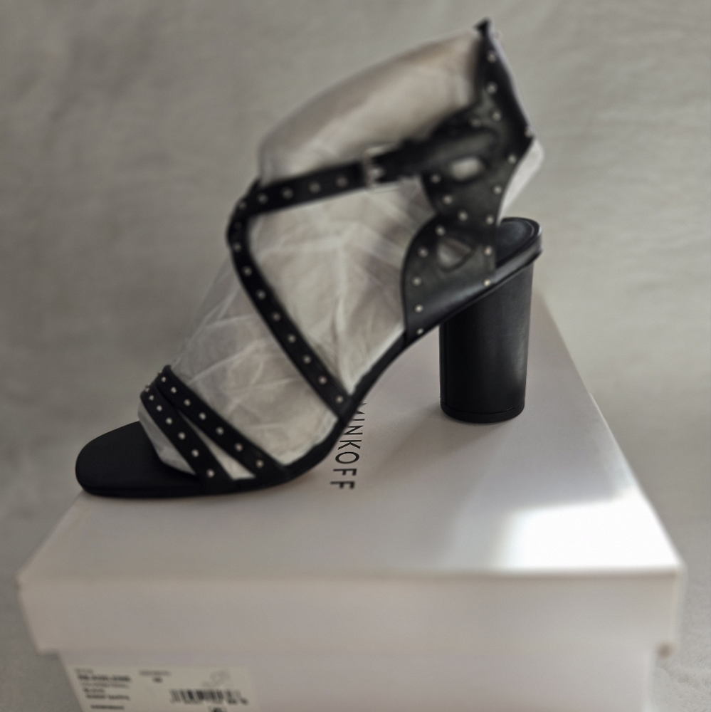 Rebecca Minkoff Black Studded Women's Sandals